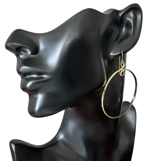 Oversized Gold Hoop Earrings