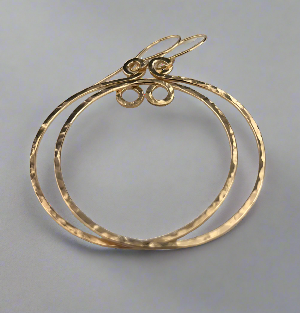 14K Gold Filled Hoop Earrings