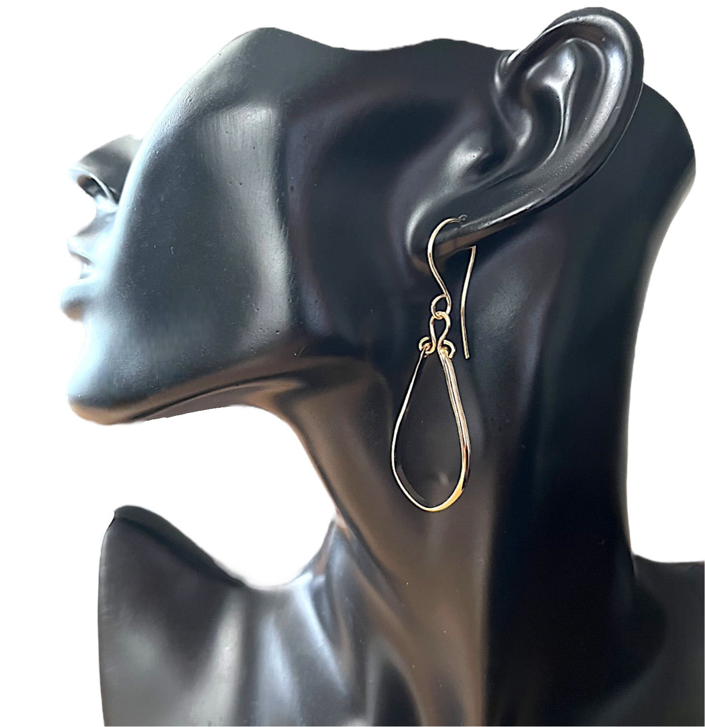 14K Gold Filled Teardrop Hoop Earrings