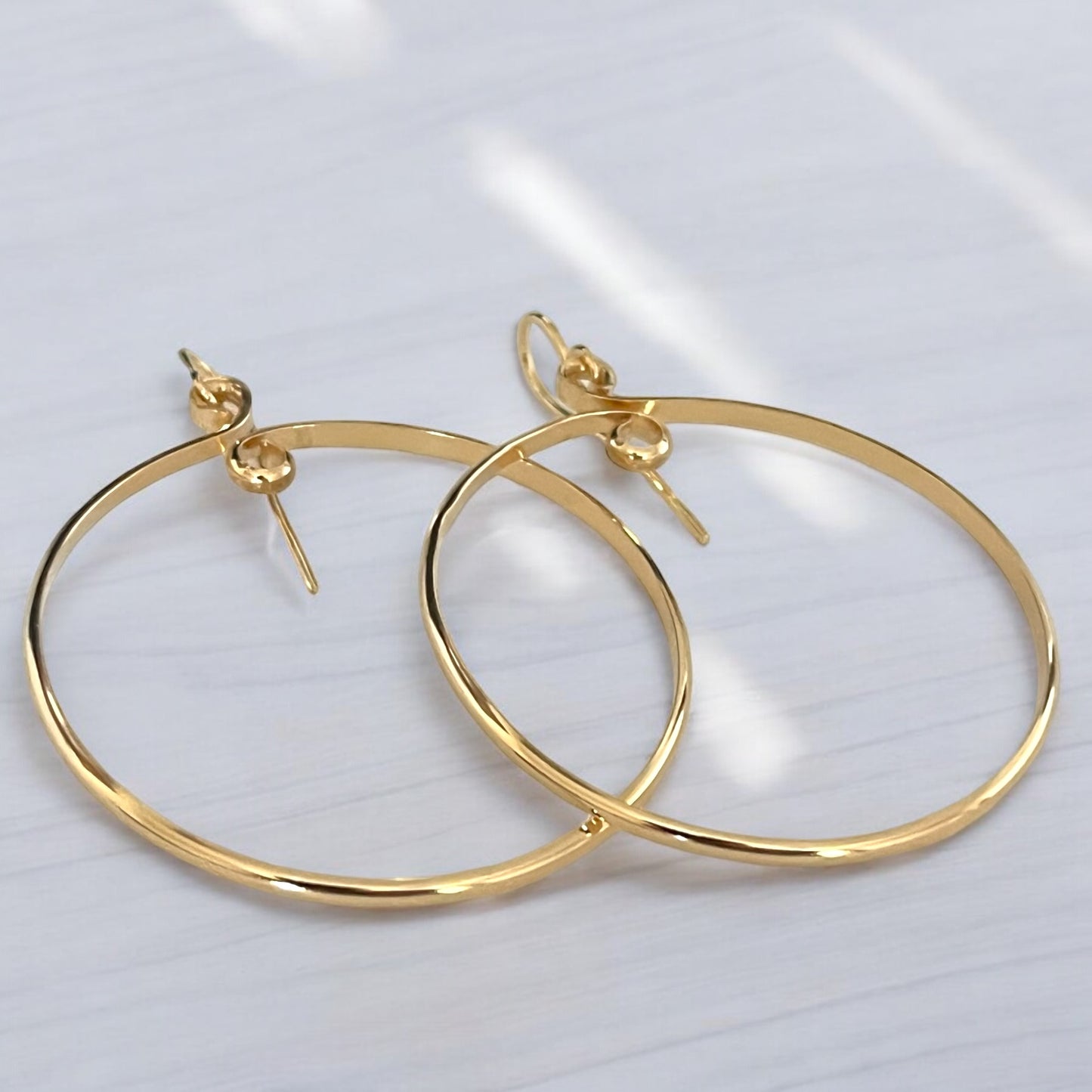 Oversized Gold Hoop Earrings