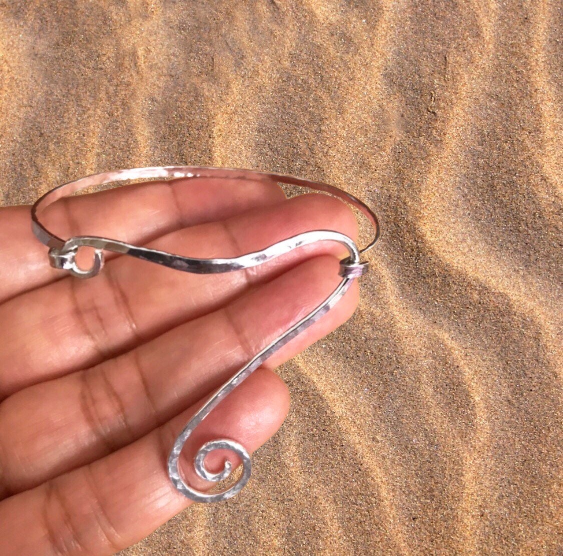 Silver Spiral Bracelet