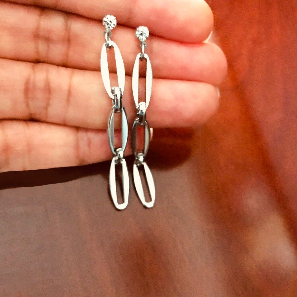 Chain Link Stainless Steel Earrings