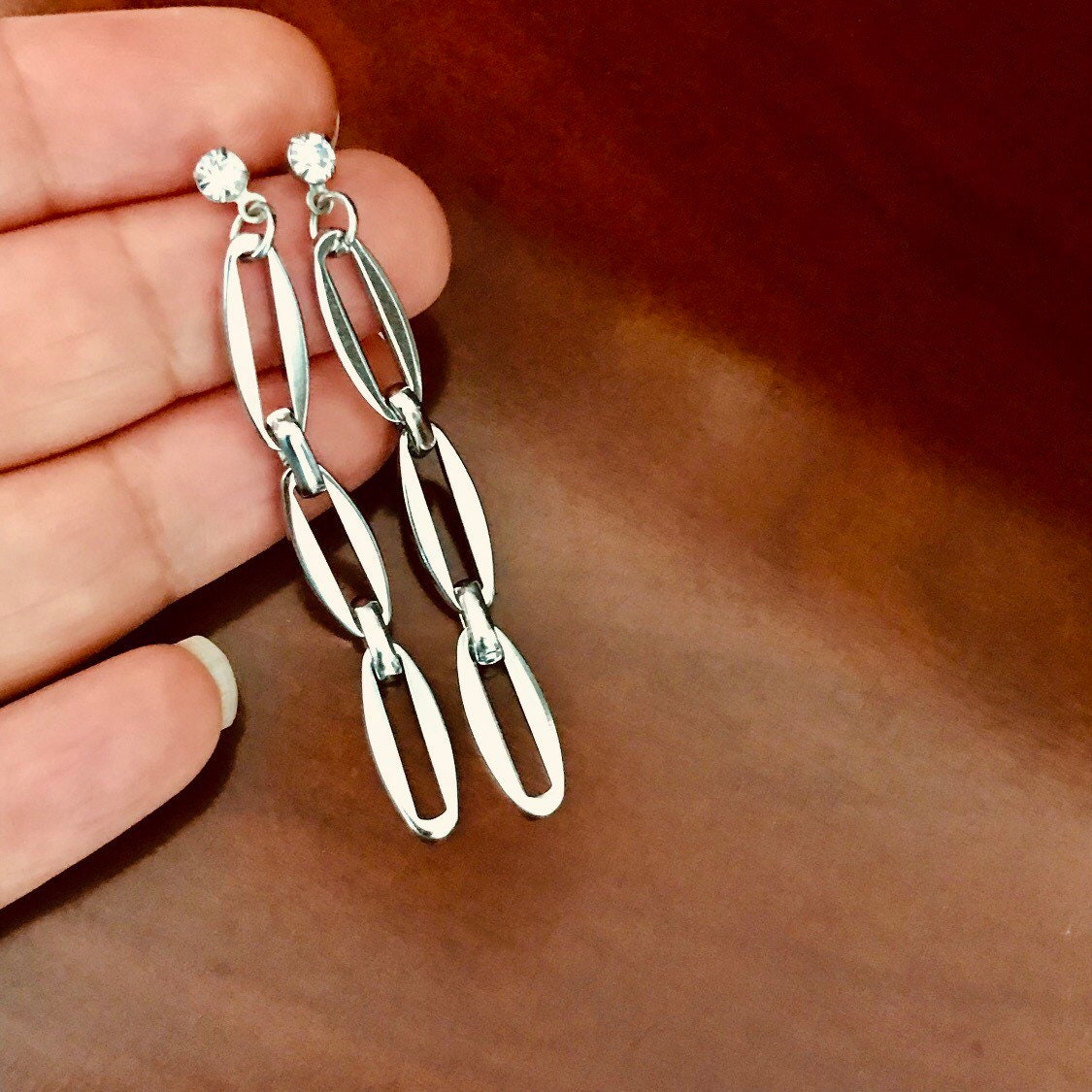 Chain Link Stainless Steel Earrings