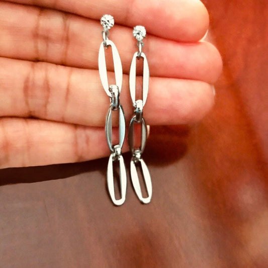 Chain Link Stainless Steel Earrings